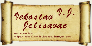 Vekoslav Jelisavac vizit kartica